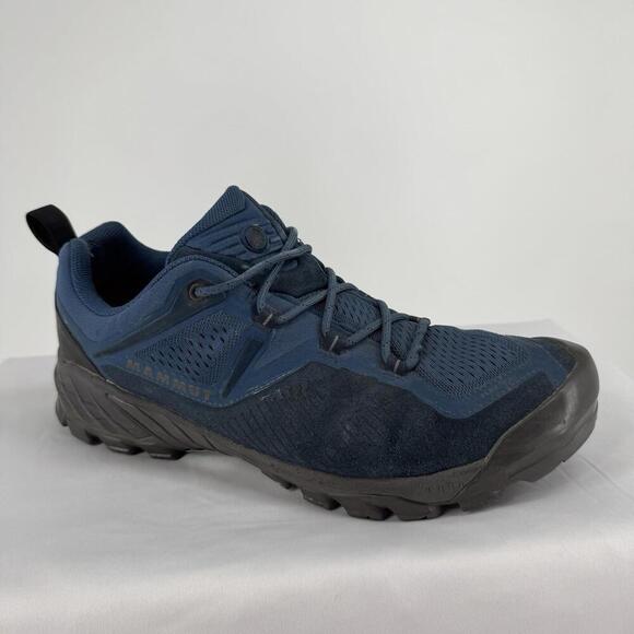 Mammut boots shoes mens 12 blue sapuen low gtx men outdoor hiking trail camping - Picture 2 of 9